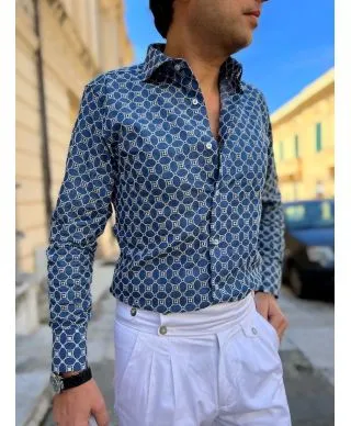 Camicia in jeans - Ricamata - Paul Martin