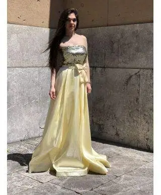 Abito legante Yellow - Vestito da cerimonia