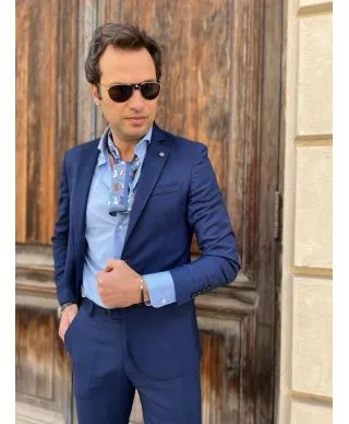 Abito uomo blu - Fantasia - Paul Martin