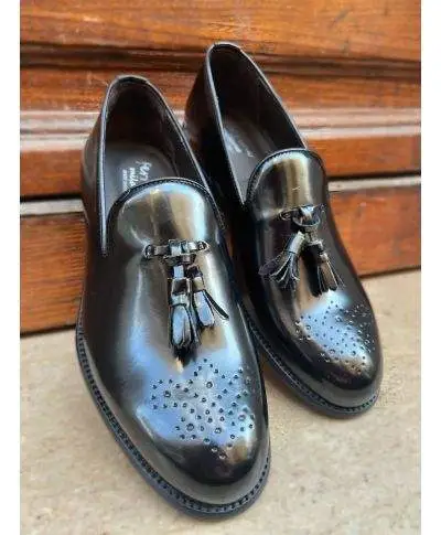 Mocassini uomo neri - Con bon bon - Made in Italy - Gogolfun.it