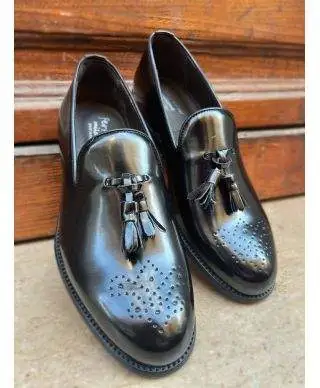 Mocassini uomo neri - Con bon bon - Made in Italy - Gogolfun.it