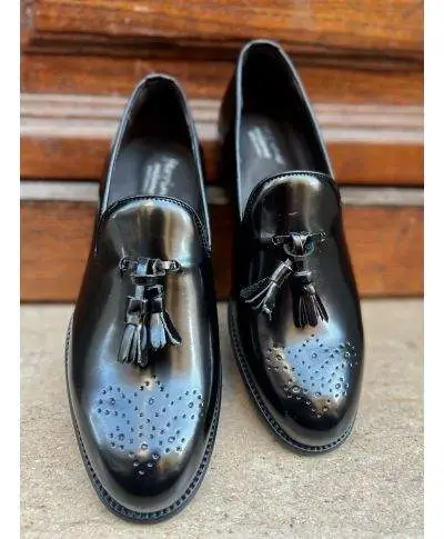 Mocassini uomo neri - Con bon bon - Made in Italy - Gogolfun.it