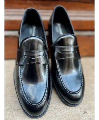 Mocassini college - Nere - Made in Italy