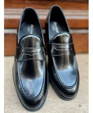 Mocassini college - Nere - Made in Italy