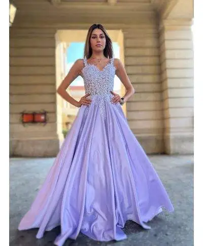 Abito elegante, glicine - Stile impero - Jil