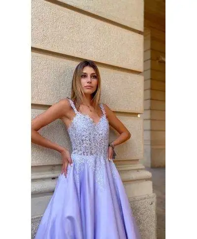 Abito elegante, glicine - Stile impero - Jil
