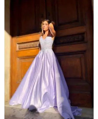 Abito elegante, glicine - Stile impero - Jil