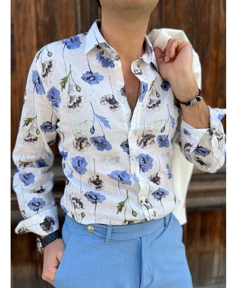 Camicia fantasia uomo, floreale Camicie uomo particolari