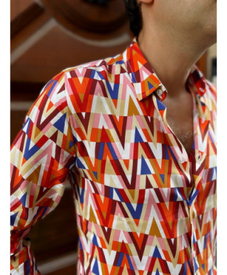 Camicia uomo fantasia - Multicolor - Seven