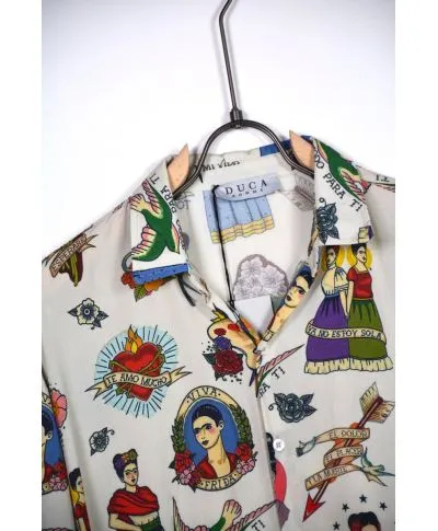 Camicia mezza manica, disegno Frida