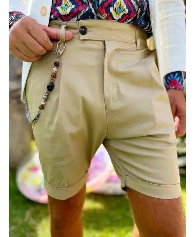 Bermuda uomo beige - Made in Italy