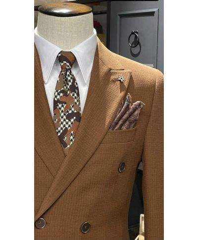 Giacca doppiopetto marrone - Collezione autunno inverno