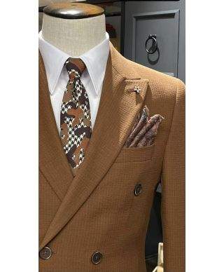 Giacca doppiopetto marrone - Collezione autunno inverno