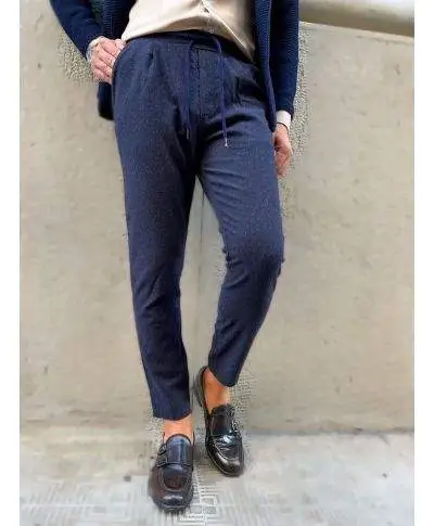 Pantaloni uomo blu, Paul Miranda - Pantalaccio gessati