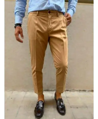 Pantaloni cammello uomo, Paul Miranda