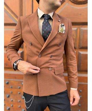 Giacca doppiopetto marrone - Collezione autunno inverno