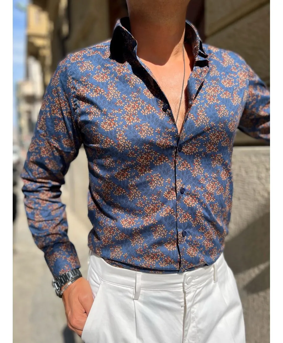 Camicia uomo particolare, stampa floreale