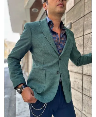Giacca uomo particolare, slim - Verde
