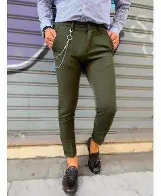Pantaloni uomo - Cropped - Verde