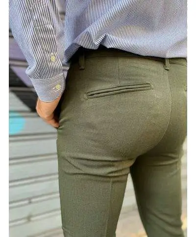 Pantaloni uomo - Cropped - Verde