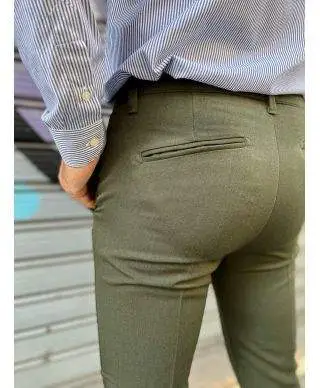 Pantaloni uomo - Cropped - Verde