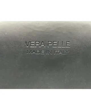 Borsa donna Bell - Pochette Arancione - Vera pelle - Tracolla