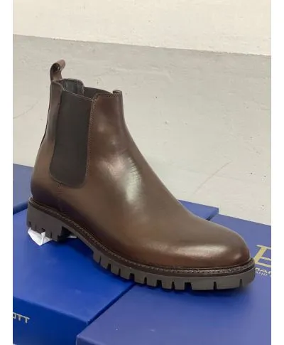 Stivaletti uomo - Chelsea - Pelle liscia - Colore - Marrone - Made in Italy