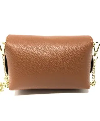 Borsa donna Bell - Pochette cuoio - Vera pelle - Tracolla