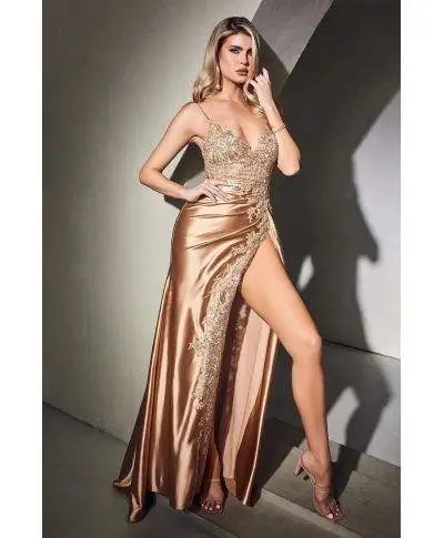 Vestito da cerimonia - Oro - A sirena