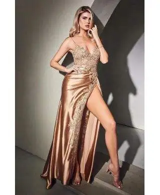 Vestito da cerimonia - Oro - A sirena