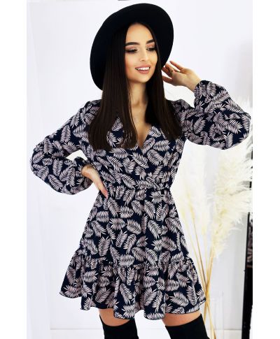 Mini sukienka w listki Rachell