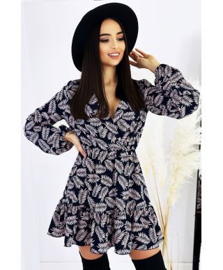 Mini sukienka w listki Rachell