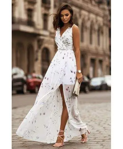 Vestito lungo estivo floreale - Dolores