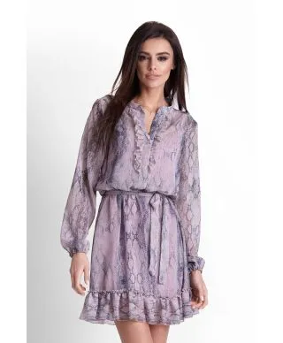 SUKIENKA LEILA W WĘŻOWY WZÓR