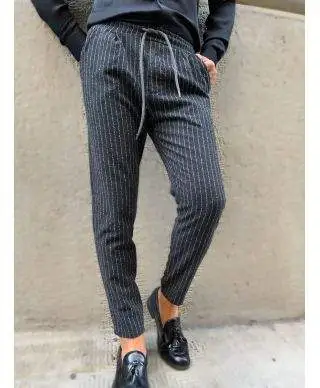 Pantaloni uomo blu, Paul Miranda - Pantalaccio gessati