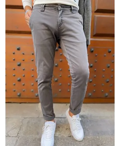Pantaloni uomo, blu - kej jey, Modello chinos