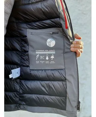 Giubbotto invernale uomo, con cappuccio - Colore grigio - Key jey