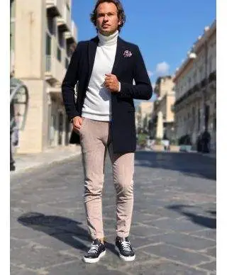 Pantaloni uomo beige, Paul Miranda - Velluto