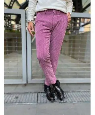 Pantaloni uomo in velluto - Verde bosco
