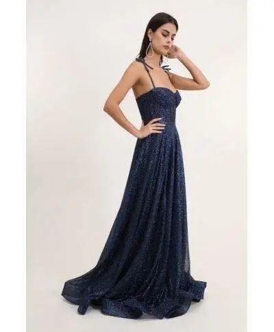 Vestito diciottesimo compleanno - blu scuro - Gonna ampia