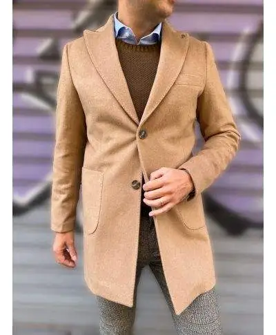 Cappotto cammello - Paul miranda - Made in italy
