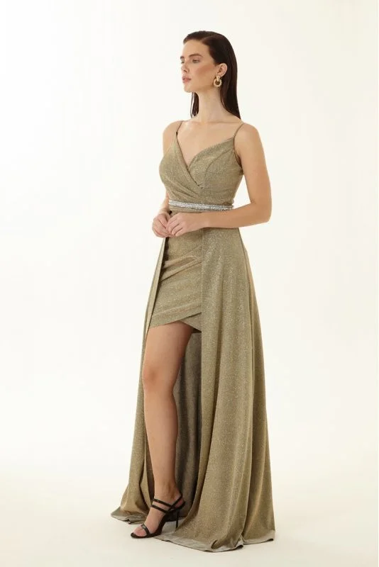 Abito elegante oro Vestito da cerimonia