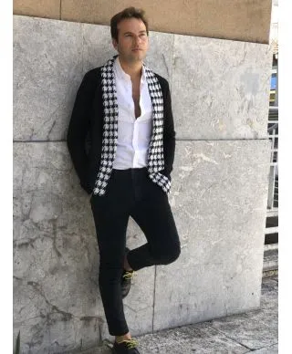 Paul Miranda, jerry - Pantaloni uomo, in velluto nero