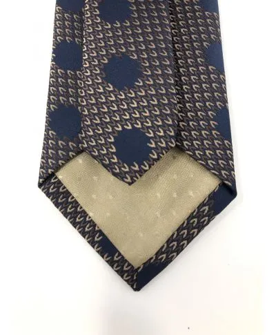 Cravatta uomo - Fantasia pois - Blu e marrone