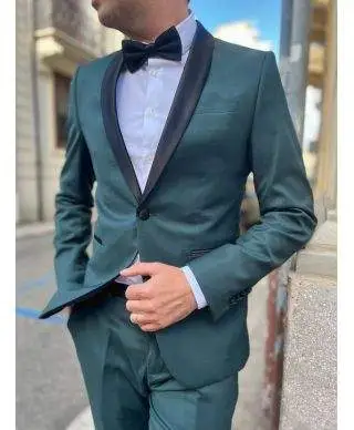 Smoking uomo - Verde - Rever nero