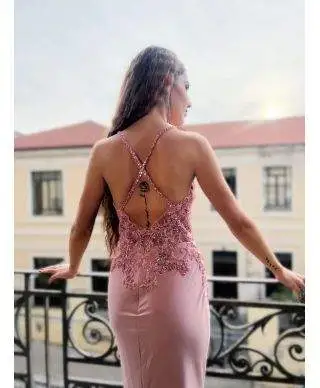 Vestito da cerimonia a sirena - Rosa