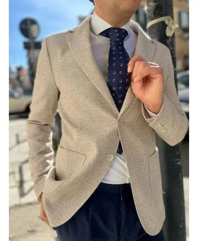 Giacca particolare panna, Paul Miranda - Made in Italy