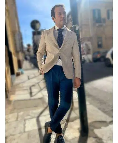 Giacca particolare panna, Paul Miranda - Made in Italy