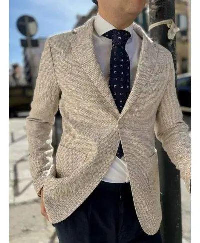 Giacca particolare panna, Paul Miranda - Made in Italy