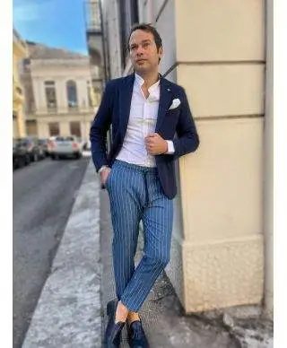 Pantaloni uomo con laccio, Paul Miranda - Pantalaccio gessato